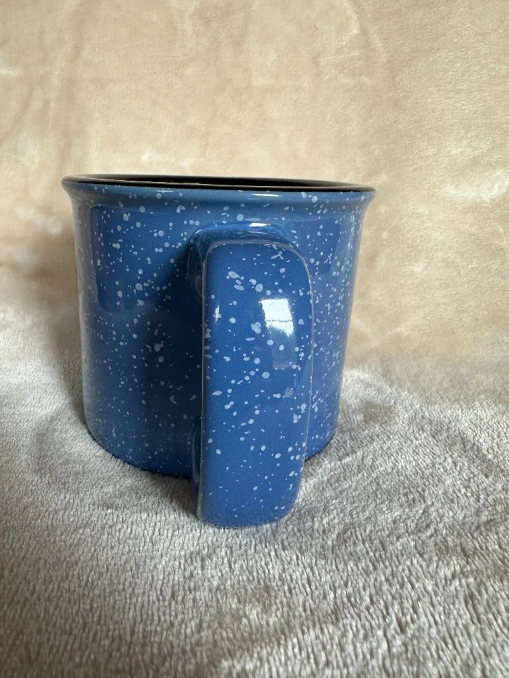 The Black Dog Tavern Campfire Mug Martha''s Vineyard Speckled Blue 12 oz EUC